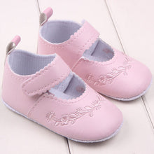Newborn 0-12 Months Baby Girls PU Leather Shoes Princess Flower Crib Outdoor Kids Shoes  J4U66