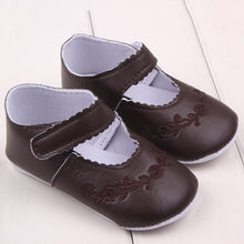 Newborn 0-12 Months Baby Girls PU Leather Shoes Princess Flower Crib Outdoor Kids Shoes  J4U66