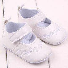Newborn 0-12 Months Baby Girls PU Leather Shoes Princess Flower Crib Outdoor Kids Shoes  J4U66
