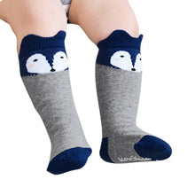 born 0-4Years Kids Girl Boy Animal Pattern Anti-slip Knee High Baby Socks J4U66