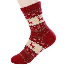 Warm Sock Women Deer Casual Knit Wool Women Socks J4U66
