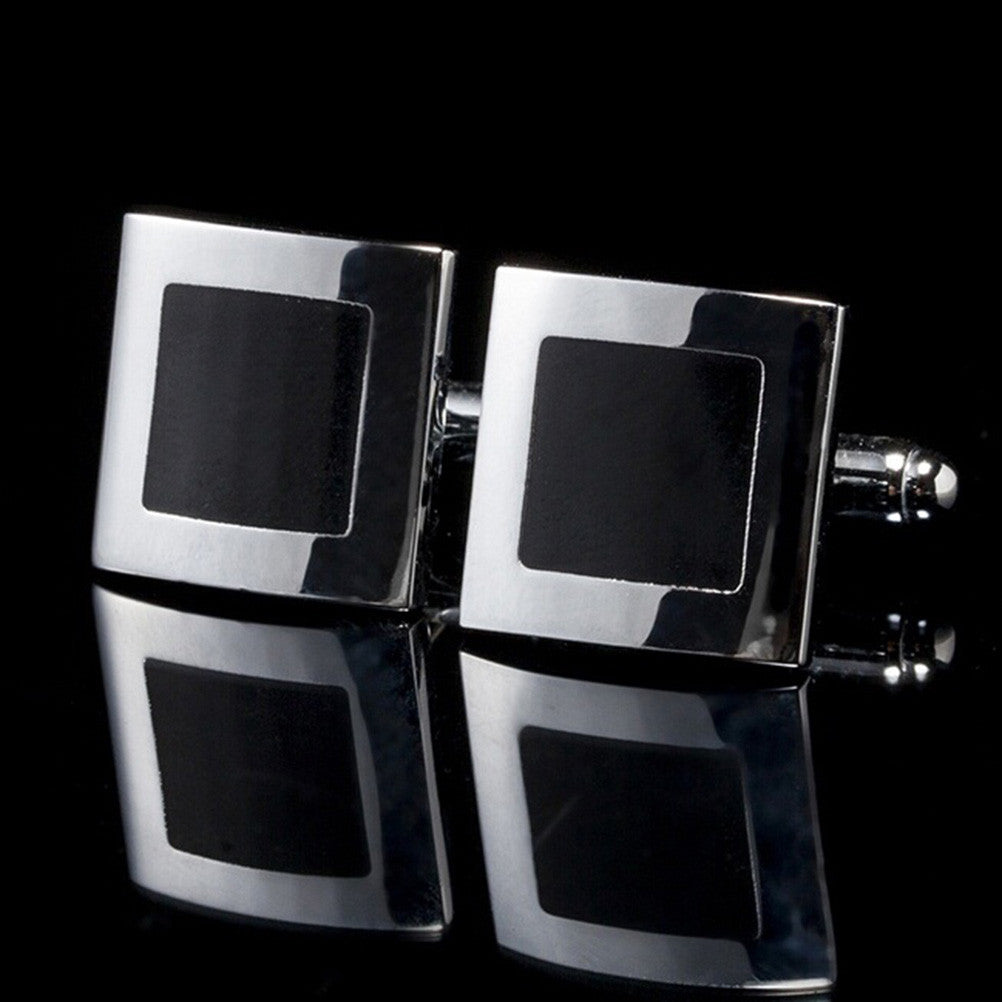 Vintage Black Square Mens Wedding Party Gift Shirt Cuff Links Cufflinks J4U66