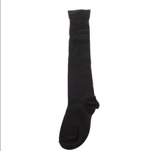 women girl thigh knee high stockings black long cotton stocking leg warmer J4U66