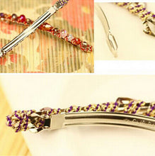 Headwear Hair Clips Women Girls Korean Crystal Rhinestone Barrette Hairpin Hair Accessory  J4U66