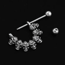 Skull Nipple Piercing Bar Shield Barbell Ring Jewel Gem Surgical Stainless Steel For Women Body Jewelry J4U66