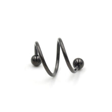 Unique Stainless Steel Ball Spiral Twisted Ear Bone Piercing Earrings Nose Stud Lip Ring Women Body Jewelry J4U66