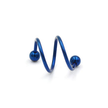 Unique Stainless Steel Ball Spiral Twisted Ear Bone Piercing Earrings Nose Stud Lip Ring Women Body Jewelry J4U66