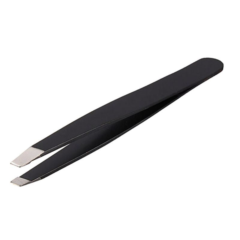 stainless steel slant tip hair removal eyebrow tweezer useful beatiful makeup tool J4U66