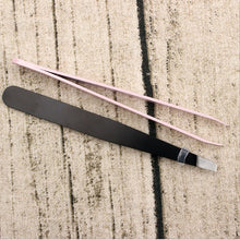 stainless steel slant tip hair removal eyebrow tweezer useful beatiful makeup tool J4U66