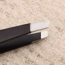 stainless steel slant tip hair removal eyebrow tweezer useful beatiful makeup tool J4U66