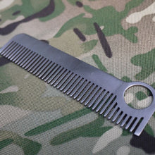 EDC Stainless Steel Polished Medium Tooth Comb Tactical Pocket Outdoor Toos J4U66