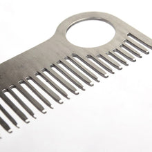 EDC Stainless Steel Polished Medium Tooth Comb Tactical Pocket Outdoor Toos J4U66