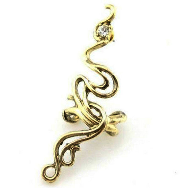 gothic punk style cool rock style metal totem bite earcuff wrap earring stud J4U66
