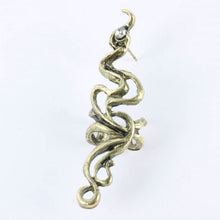 gothic punk style cool rock style metal totem bite earcuff wrap earring stud J4U66