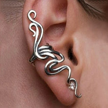 gothic punk style cool rock style metal totem bite earcuff wrap earring stud J4U66