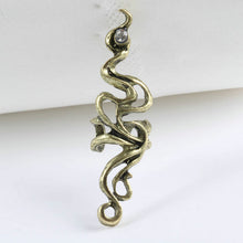 gothic punk style cool rock style metal totem bite earcuff wrap earring stud J4U66
