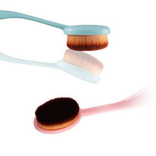 Pro Oval Makeup Brushes Cosmetics Foundation Cream Liquid Powder Blush Pigment Tools J4U66