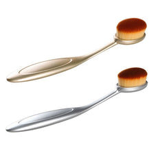 Pro Oval Makeup Brushes Cosmetics Foundation Cream Liquid Powder Blush Pigment Tools J4U66