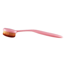 Pro Oval Makeup Brushes Cosmetics Foundation Cream Liquid Powder Blush Pigment Tools J4U66