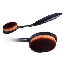 Pro Oval Makeup Brushes Cosmetics Foundation Cream Liquid Powder Blush Pigment Tools J4U66
