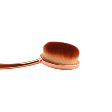 Pro Oval Makeup Brushes Cosmetics Foundation Cream Liquid Powder Blush Pigment Tools J4U66