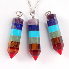 Reiki Energy Chakra Hexagonal Crystal Necklaces Pendants Natural Crystal Healing J4U66