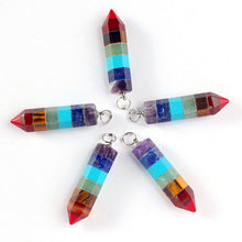 Reiki Energy Chakra Hexagonal Crystal Necklaces Pendants Natural Crystal Healing J4U66