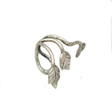 Silver Jewelry Gothic Punk Leaf Earrings for Women Ear Cuff Clips Wrap No Piercing boucle d'oreille J4U66