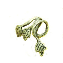 Silver Jewelry Gothic Punk Leaf Earrings for Women Ear Cuff Clips Wrap No Piercing boucle d'oreille J4U66