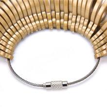 32 Pcs Measure Gauge Set Ring Sizer Finger Sizing Jeweler Jewelry Size Tool Gold color J4U66
