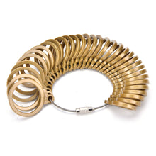 32 Pcs Measure Gauge Set Ring Sizer Finger Sizing Jeweler Jewelry Size Tool Gold color J4U66