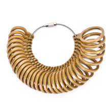 32 Pcs Measure Gauge Set Ring Sizer Finger Sizing Jeweler Jewelry Size Tool Gold color J4U66