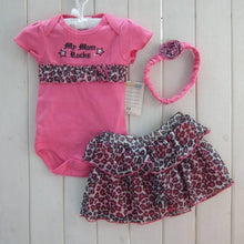 born infant baby girl clothing polka dot headband romper tutu outfit clothes 3pcs sets J4U66