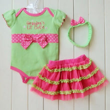 born infant baby girl clothing polka dot headband romper tutu outfit clothes 3pcs sets J4U66