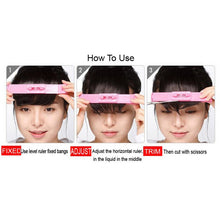 1 Set Women Girls Kids Bangs Hair Clip Accessories Cutting Tools DIY Bangs Clippers Trimmer Level Instrument Ruler J4U66