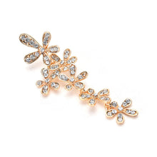 jewelry drop snowflake earring Full crystal stone dangle earring long drop earrings for women J4U66