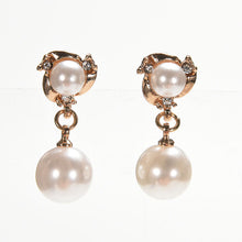 imitation pearl earrings women double created simulated pearl ear stud earrings for women  J4U66