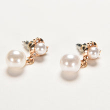 imitation pearl earrings women double created simulated pearl ear stud earrings for women  J4U66