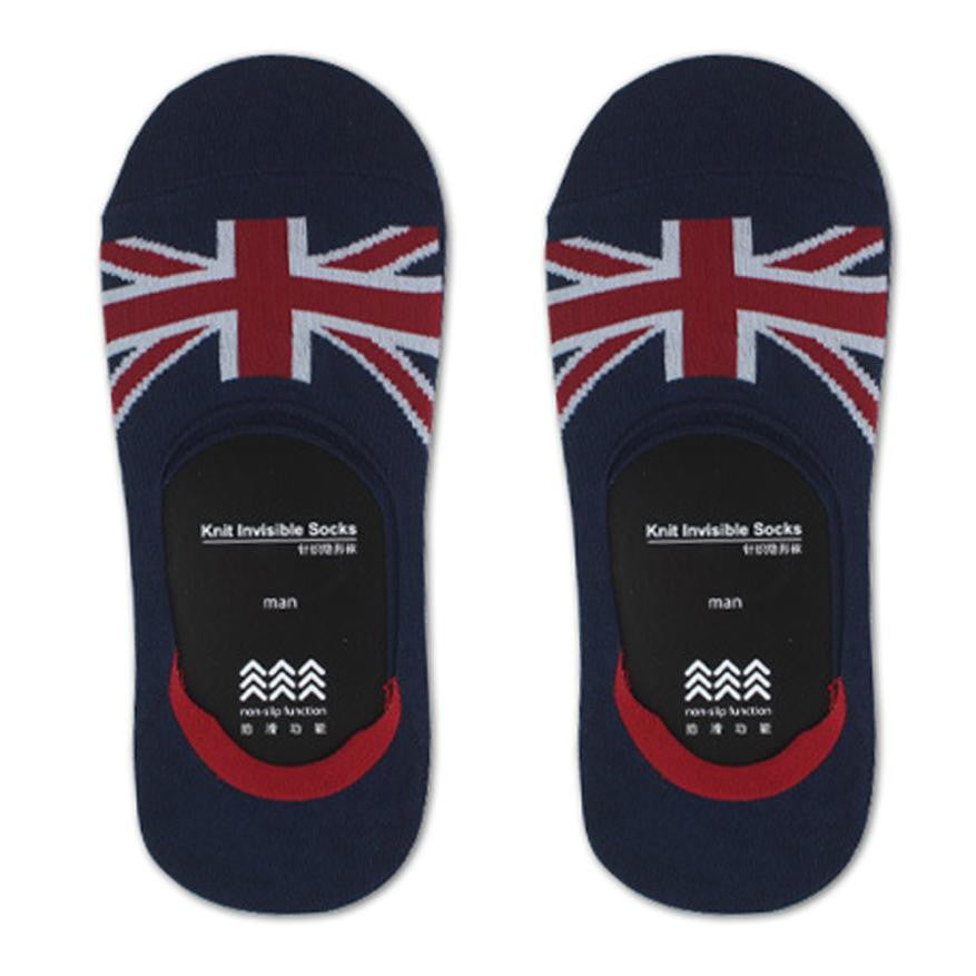 Unisex Flag Shallow Mouth Invisible Boat Professional Socks Women's Socks Mountaineering Socks J4U66