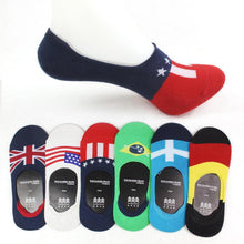 Unisex Flag Shallow Mouth Invisible Boat Professional Socks Women's Socks Mountaineering Socks J4U66