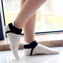 s Women Men Five Finger Boat Socks Toe Socks Cotton Absorb Sweat Deodorant Five Finger Casual Socks J4U66