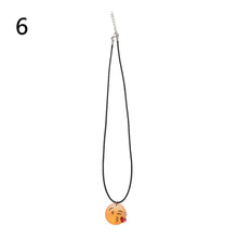 Cute Emoji Picture Pendant Necklace Leather Chain Emoticons Cabochon Collars for Women Fine Jewelry J4U66
