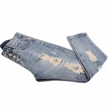 Style Women Jeans ripped Holes Harem Pants Jeans Slim vintage boyfriend jeans for women J4U66