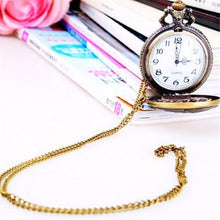 Vintage Playing Poker Cards Shape Necklace Quartz Pocket Watch Chain Pendant Necklace Xmas Gift J4U66