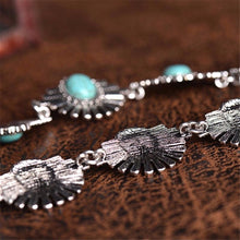 Women Charm Crystal Jewelry Pendant Chain Blue Stone Bead Choker Chunky Statement Turquoise Bib Necklace J4U66