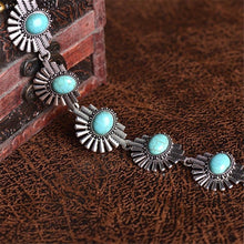 Women Charm Crystal Jewelry Pendant Chain Blue Stone Bead Choker Chunky Statement Turquoise Bib Necklace J4U66