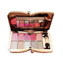 10 Colors Diamond Glitter Eyeshadow Eye Shadow Palette Makeup Cosmetic Brush Set Tools Paleta De Maquiagem PY2 J4U66