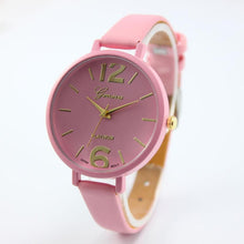 10 Colors Women Bracelet Watch Geneva Famous brand Ladies Faux Leather Analog Quartz Wrist Watch Clock Women relojes mujer J4U66