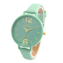 10 Colors Women Bracelet Watch Geneva Famous brand Ladies Faux Leather Analog Quartz Wrist Watch Clock Women relojes mujer J4U66