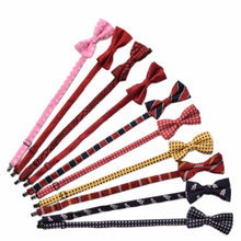 10 Designs Kids Tie Cute Lovely Sunflower Stripe Dot Bear Spiderman Print Adjustable Bowtie Classic Children Bow Tie J4U66
